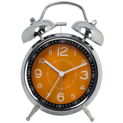 Iron Art Student Small Alarm Clock Children's Silent Fashion Table Clock Desktop Creative Glow Pointer Quartz Watch