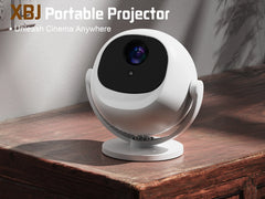 XBJ Mini  4K Home Theater Projector, Android WiFi 6 BT 5.0 Auto Keystone 360° Rotation Portable Video Projector for Outdoor Home
