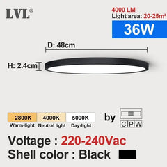 Home Decor LED Ceiling Light Wood Grain & White 3 in 1 Lighting Colors Home Lighting Kitchen Bedroom Bathroom Round Flush Ceiling Lamp