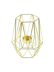 1pcs Metal Hexagon Geometric Design Tea Light Votive Candle Holders, Iron Hollow Tea Light Candle Holders for Vintage Wedding Ho