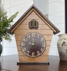 Vintage Cuckoo Clock Pendulum Large Wall Clock Wood 3d Bird Silent Timer Home Bedroom Kids Room House Living Room Decoration