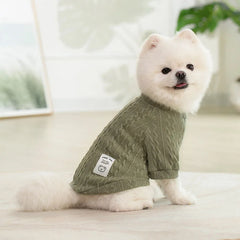 Classic Puppy Dog Knitting Sweater Winter Warm Pet Clothes for Small Dogs Cats Vest Pet Clothing Apparel French Bulldog Costume