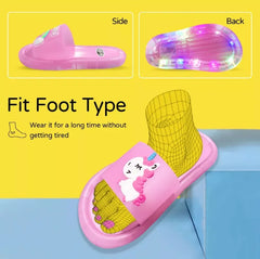 2023 Girl Slippers Children LED Kids Slippers Baby Bathroom Sandals Kids Shoes for Girl Boys Light Up Shoes Toddler