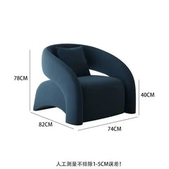Light Luxury Single Chair Living Room Furniture Lazy Single Corner Sofa Leisure Chair Designer Sofa Chair