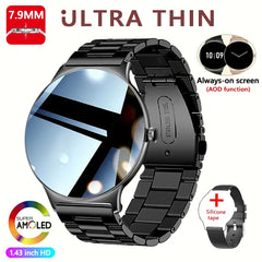 2026New 7.9mm Ultra-Slim SmartWatch Women Health Monitoring Always-On Display 100 +Sports Modes Bluetooth Call Smart Watch Women