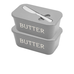 Butter Container Box with Knife Simple Restaurant Sealed Storage Box Cheese Box with Knife Butter Slicer Butter Dish Tableware