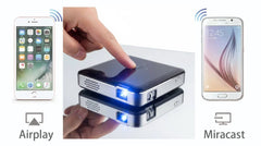 SmartIdea Wireless Projector DLP Handheld Pocket Proyector Build-in Battery Support AirPlay Miracast Outdoor Camping Projector
