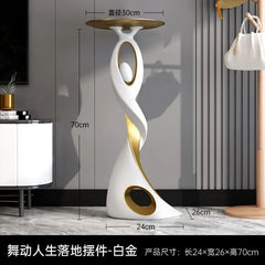 Creative Designer Furniture Home Decor Art Abstract Sofa Side Table Light Luxury Living Room Porch Decor Corner Table Storage Living Room Furniture