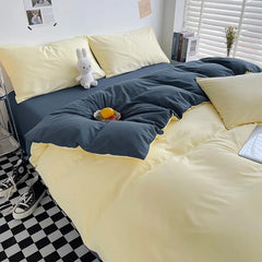 Skin-friendly Quilt Cover Plaid Style Duvet Covers Double Side Bed Cover постельное белье Home Comforter Covers(No Pillowcase)