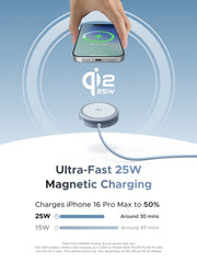 UGREEN Magflow Qi2 25W Wireless Charger For iPhone 17 16 Pro Max Fast Charging Qi2 Certified Magsafe Phone Charging Pad