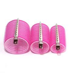 19-35pcs/Set Hair Roller Sets 18pcs Plastic Self Grip Heatless Hair Curlers 3 Sizes Hair Rollers Clips DIY Hairdressing Tools
