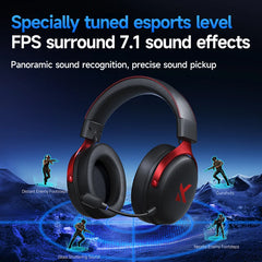 MCHOSE V9 Pro Headset with Microphone Three Mode Bluetooth Wireless Computer PC Gamer Headphones Accessories V9 Pro MCHOSE