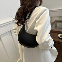 Luxury Moon-Shaped Shoulder Bag for Women – Elegant Handbag