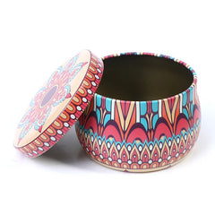 Classic Scented Candles With Candles Jar Vintage Tinplate Box Dried Flowers Fragrance Candle Box Home Decoration Wedding Gift