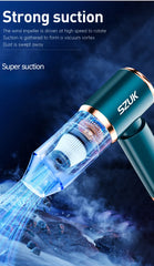 SZUK Portable Car Vacuum Cleaner 165000Pa Powerful Wireless Vacuum Cleaner Strong Suction Handheld Mini Vacuum Cleaner for Car