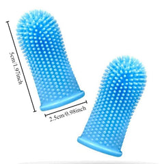 Dog Super Soft  pet Finger Toothbrush Teeth Cleaning Breath Care Nontoxic Silicone Tooth Brush Cat dog toothbrush Pet Shop, Pet Accessories
