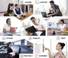 360 Degree Magic Keyboard Case For iPad Air13 11 2024 M2 Pro12.9 11 iPad 10.5 10.2 7/8/9 10th Air4 5 10.9 Backlit Keyboard Funda