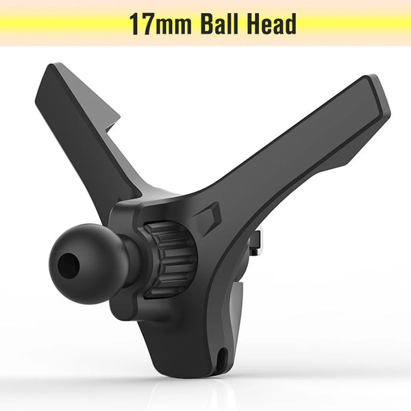 Car Air Vent Clip Cell Phone Holder Universal 17mm Ball Head Car Air Outlet Hook Clamp Accessories For Magnet Car Phone Bracket