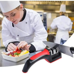 3-Segment Knife Sharpener Knife Sharpeners for Kitchen Knives Stainless Steel Three-Purpose Sharpening Stone for Cooking Essentials, Kitchen Tools