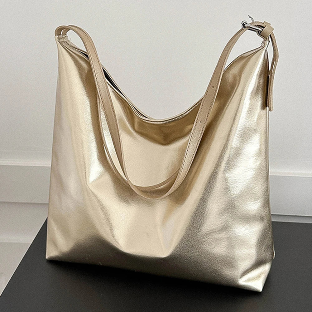 Luxury PU Leather Top Handle Tote Bag for Women