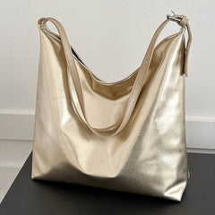 Luxury PU Leather Top Handle Tote Bag for Women