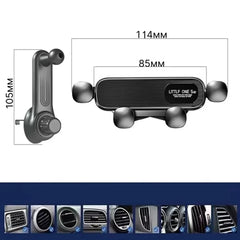 Universal Gravity Car Phone Holder Air Vent Mount Mobile Support for iPhone 13/12 Xiaomi - Automotive GPS Stand