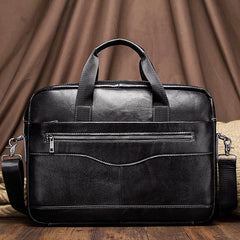 Genuine Leather Men’s Briefcase – Laptop Business Shoulder Bag
