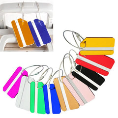 Airplane shape Travel Accessories Creative Luggage Tag Baggage Name Tags Aluminium Alloy Luggage Tags Boarding Label Tag