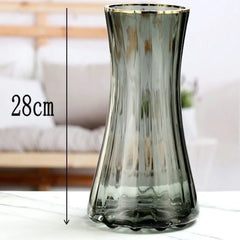 Creative Simple Original Color Glass Flower Vase Transparent Water Fre Flowers Lilies Nordic ular Living Room Home Decor