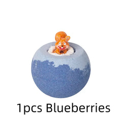 100G Bath Bombs for Kids with Surprise Toys Inside for Kids & Boys and Girls Holiday Bubble Bath with Cheerful Scent