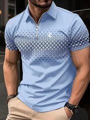 Men's Golf Polo Short Sleeve Polo Shirt Outdoor Casual Daily Streetwear Summer 3D Print Micro-elastic Polyester