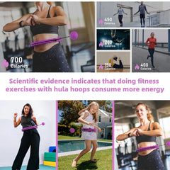 Fitness circle, detachable hula hoop, abdominal fat reduction hula hoop, women's home-use fitness body massage equipment