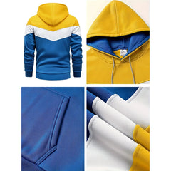 Men’s Tricolor Hoodie Tracksuit Set