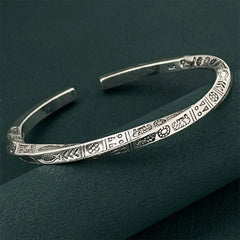 925 sterling silver, totem open bracelet, balance of wildness and elegance