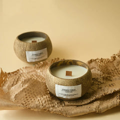 Coconut Shell Aromatherapy Candle Essential Oil Fragrance Premium Plant Wax Fragrance Home Companion