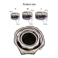 Foldable cats, dog kennels, cats, dogs, delivery rooms, pets, octagonal cages, breathable fences, tents, claw-resistant Pet Shop
