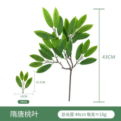 Fake Plant Home Living Room Decor Simulation Green Eucalyptus Leaves Jungle Arrangement Flower Arrangement Accessories