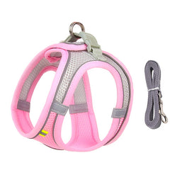 Dog Harness Leash Set for Small Dogs Adjustable Puppy Cat Harness Vest French Bulldog Chihuahua Pug Outdoor Walking Lead Leash Pet Shop