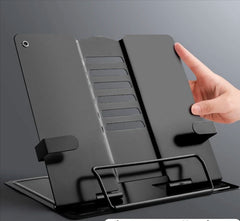 2023 Adjustable Portable Metal Adjustable Reading Book Holder Support Document Shelf Bookstand Tablet Music Score Recipe Stand