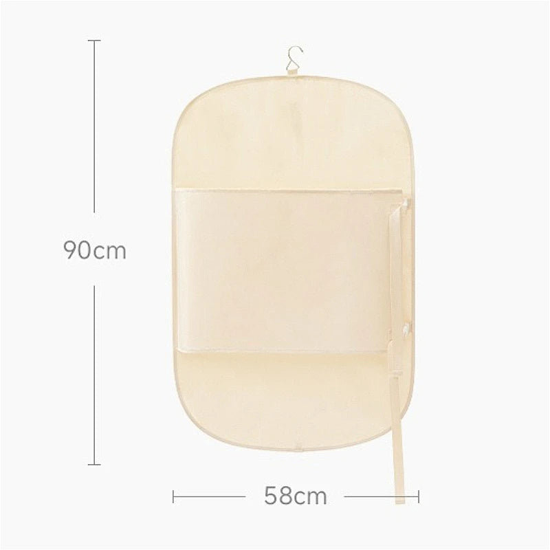 Wardrobe Compressed Storage Board Closet Space Saver Compression Strap for Down Jacket Coat Sweater Travel Clothes Organizer Bag