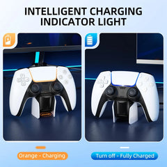 For PS5 Controller Mini Charging Dock Fast USB Charge Station for PlayStation 5 DualSense Edge Controller with Charger Indicator