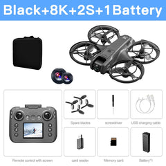 New V666  Camara Drone 8K Professional WIFI 5G Dron Obstacle Avoidance Brushless Altitude Headless Mode RC Quadcopter Kids Toys