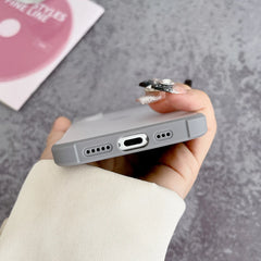 Titanium Gold matte borderless heat dissipation phone case for iPhone 16 15 14 13 12 Pro Max ultra-thin shockproof hard cover
