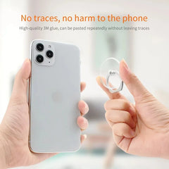 Universal Stent Mobile Phone Holder Stand Finger Ring Magnetic For Cute Cell Smart Phone Transparent Holder for iPhone Samsung