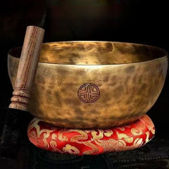 Nepal Full Moon Singing Bowl Mallet Cushion Sound Bowl Set Copper Music Therapy Sontherapy Sound Healing Meditation Instrument