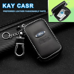PU Leather Car Key Case for Ford Focus & Fiesta Models