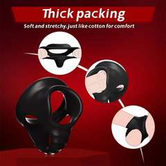 Adult Goods for Men Non-vibrating Cock Ring Soft Silicone Penile Restraint for Delay Physical Ring Adult Sex Toys