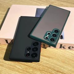 Shockproof Matte Transparent Case For Samsung Galaxy S24 S23 S22 S21 S20 S25 S26 Ultra Note 20 10 A52 A71 A53  A34 S25 5G Cover