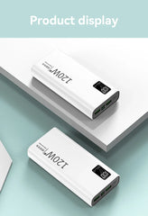 80000mAh Power Bank 120W Super Fast Charging 100% Sufficient Capacity Portable Battery Charger Digital Display For iPhone Xiaomi