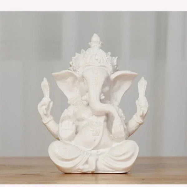 Sandstone Ganesha Buddha Elephant Statue Sculpture Handmade Figurine Miniatures Home Decoration Accessories Desk Crafts